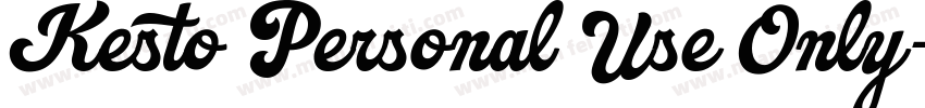 Kesto Personal Use Only字体转换